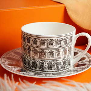 Nouvelle tasse à café en céramique italienne, tasse à thé en porcelaine fine, cadeau de luxe léger - Product Image 6