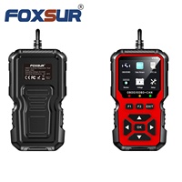 Détecteur de pannes automobile FOXSUR V530, outil de diagnostic, lecteur de codes OBDII/EOBD+CAN multifonction, compatible avec 10 langues