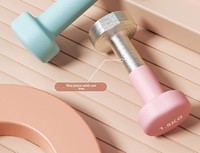 Haltère d'épaule en fer léger, durable, écologique et portable pour femme, avec poignée confortable, pour usage domestique, brûle-graisse et développement musculaire