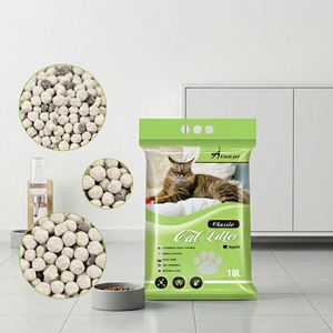 Litière pour chat en bentonite en gros, prix d'usine, faible dispersion, agglomération forte, anti-odeur, litière minérale naturelle pour animaux de compagnie - Product Image 1