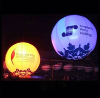 Globo Gigante de Helio LED que Cambia de Color, Globo Inflable Luminoso para Publicidad