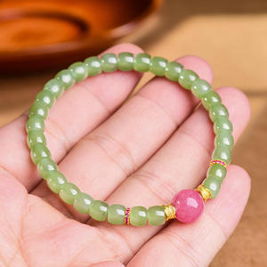 Pulsera de Jade Natural Hetian, Estilo Chino, Diseño Original, Joyería para Mujer, Regalo con Certificado de Tasación C439 - Product Image 3
