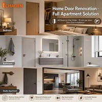 Porte intérieure en aluminium à texture bois de 45 mm, porte résidentielle haut de gamme légère, solide et imperméable