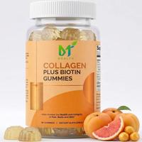 Gummies de collagène OEM 60 unités - Peptides de type 1 et 3 pour femmes + Biotine, Vitamines C, E et Zinc