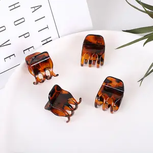 Wholesale Explosion Style Independent Packaging Acrylic Stitching Clip Salon Tortoise Black Hair Claw Clips