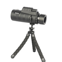 10x40 HD High Quality Optical Lens Low Night Vision Metal Telescope Long Distance Monocular for Adults Hiking Hunting Camping