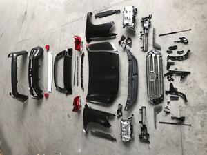 Pour 2008-2015 <span class=keywords><strong>Land</strong></span> <span class=keywords><strong>Cruiser</strong></span> FJ200 LC200 Kit de carrosserie pare-chocs de voiture modèle Standard pare-chocs avant ABS, ABS mise à niveau vers 2016-2021 nouveau - Product Image 2