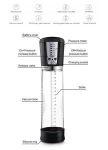 Otomatik erkekler Penis büyütme pompası hiçbir yan etkileri erkek seks oyuncak vakum vibratör - Product Image 4