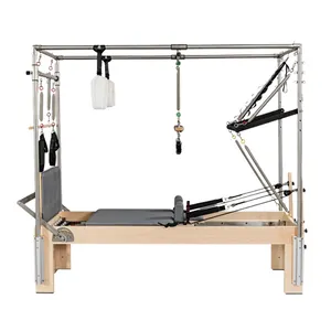 Hot bán Nhà cung cấp giá tập thể dục thiết bị phòng thu bằng gỗ Cải Cách Pilates lõi giường phòng tập thể dục Yoga đa chức năng Pilates giường