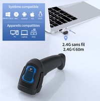 Lecteur de codes-barres sans fil Xincode 1D 2D, scanner de codes QR USB filaire, pistolet de lecture pour supermarchés, magasins de détail et entrepôts