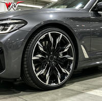 Rines Monobloque Forjados para Autos de Pasajeros, Acabado Negro Brillante con Cara Mecanizada, para BMW Serie 3, 4, 5, 7, M3, M4, M5, X3, X5, X6, G20, G22, G30