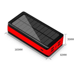 Banque d'énergie solaire de grande capacité de 50,000 Mah du fabricant avec lumière LED haute puissance Logo <span class=keywords><strong>personnalisable</strong></span> - Product Image 1