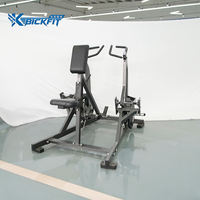 Máquina de remo sentado isolateral con carga de placas Bickfit para gimnasio comercial, máquina de fuerza de alta resistencia para entrenamiento de espalda