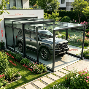 Nouvelle Arrivée 2026 : <span class=keywords><strong>Garage</strong></span> Automatique Intelligent Contemporain, Mobile, Pliable, Électrique et Rétractable avec Toit en Verre Trempé pour Cour - Product Image 1