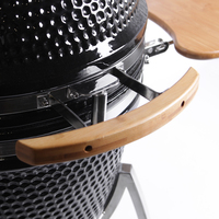 Barbecue Kamado en céramique Auplex de 21 pouces, barbecue au charbon de bois, fumoir, barbecue d'extérieur avec déflecteur de chaleur et pièces de rechange personnalisées
