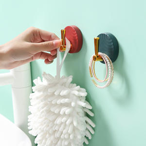 Ganchos adhesivos redondos para montar en la pared, paquete de 4 colores variados, autoadhesivos para uso en el hogar, cocina, baño y puerta - Product Image 2