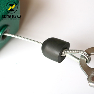 อุปกรณ์ป้องกันการตกแบบเชือกตาข่าย Zhongyu รับน้ำหนักได้ 100 กก. สีเขียว แบบความเร็วต่างกัน สำหรับอุตสาหกรรม - Product Image 3