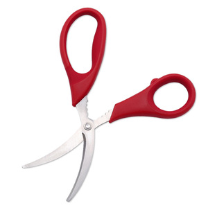 Tijeras de cocina de acero inoxidable con forma de codo, color negro, para uso doméstico, para cortar alimentos - Product Image 2