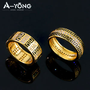 خواتم نسائية عتيقة مطلية بالذهب بسعر الجملة خواتم زيركون نسائية بتصميم فريد للهدايا - Product Image 6