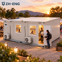 Maison conteneur modulaire pliable et extensible avec structure en acier empilable pour atelier, usine, entrepôt