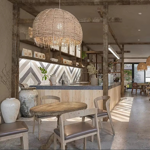 Tùy Chỉnh Gỗ Bong Bóng Trà Cửa Hàng Thiết Kế Nội Thất Cà Phê Cửa Hàng Hiển Thị Đồ Nội Thất Trang Trí Bằng Đá Cẩm Thạch Hàng Đầu Bong Bóng Trà Truy Cập - Product Image 1