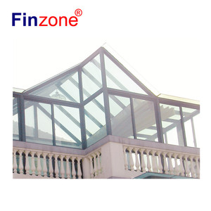 <span class=keywords><strong>Rideau</strong></span> en verre matériau fixe toit en verre véranda véranda avec double verre jardin d'hiver - Product Image 1