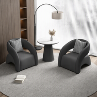 Fauteuil de détente une place en cuir PU, confortable, durable et écologique pour appartement et hôtel