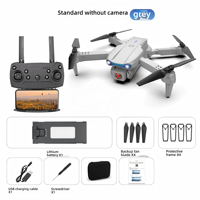 Drone E99 à moteur brushless, triple caméra 4K HD, évitement d'obstacles sur 3 côtés, conception pliable en plastique, reconnaissance visuelle IA