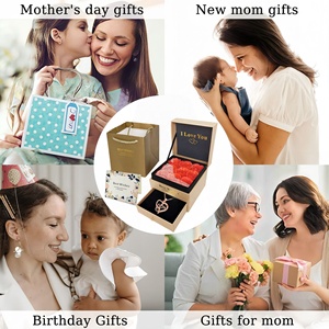 AYOYO Handmade Soap Flower Storage <strong>Box</strong> Mother's Day Gifts High Quality Jewelry <strong>Box</strong> Anniversary <strong>Valentine's</strong> Day Gift - Product Image 5