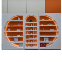 Vitrine d'exposition pour récompenses d'entreprise, présentoir pour hall d'exposition, stand de diffusion en direct, vitrine à cosmétiques Bc64 Baked