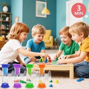 <span class=keywords><strong>Sablier</strong></span> en plastique <span class=keywords><strong>incassable</strong></span> à ventouse, 3 minutes, pour le brossage des dents, les jeux, écologique et portable - Meilleures ventes - Product Image 5