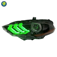 Phare avant LED de haute qualité YU GUANG pour Ford Mustang 2018-2023, mise à niveau des phares, style RGB, projecteur LED, phare avant