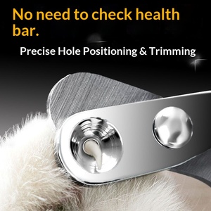 Coupe-ongles pour chats et chiens avec petit trou de guidage, poignée en caoutchouc souple, empêche les saignements et les blessures accidentelles - Outil magique - Product Image 5