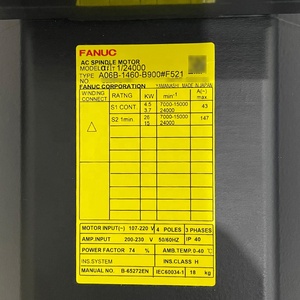 A06B-1460-B910 # Accessoires du système de machine FANUC F721, moteur AC d'origine neuf avec garantie d'un an - Product Image 1
