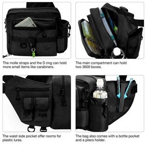 BSCI Factory Water-Resistant <b>Sling</b> Fishing Tackle Bag Outdoor Fishing Storage <b>Pack</b> Fishing Bag Cross Body <b>Sling</b> Bag - Product Image 5