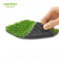 Rumput Buatan Hanwei Berkualitas Tinggi 3 Warna untuk Lanskap, Sepak Bola, dan Hewan Peliharaan