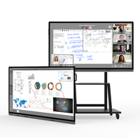 55 inch touchscreen smartboard AI interactief plat digitaal display whiteboard voor onderwijs en educatie in scholen