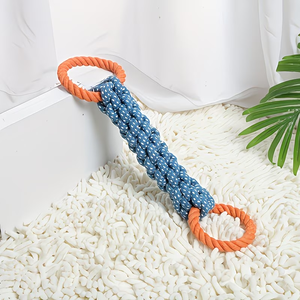 Juguetes de Cuerda para Perros 2026, con Doble Asa y Nudos, Ideales para Masticadores Fuertes, Limpian los Dientes, Adecuados para <span class=keywords><strong>Cachorros</strong></span> - Product Image 3