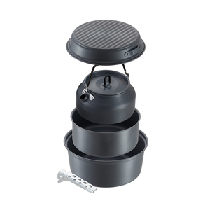 Ensemble de cuisine de <span class=keywords><strong>camping</strong></span> portable personnalisable en aluminium de 1,0 mm, 6 pièces, pour pique-nique - Product Image 1