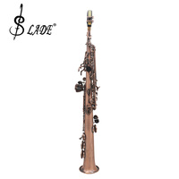 SLADE Professional Woodwind Instrument Carved Treble Straight Pipe Saxophone