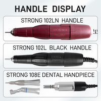 Moteur de brosse puissant 204 35000 tr/min pour laboratoire dentaire coréen, fraise à ongles 102L, dispositifs de fraisage pour prothèses dentaires, professionnel pour pédicure