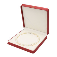 Boîtes d'emballage pour bijoux en cuir PU, logo personnalisé, couleur personnalisée, intérieur structuré pour bagues et boucles d'oreilles