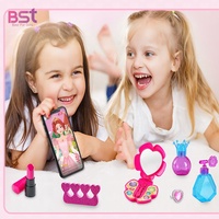Jouets pour filles Ensemble de beauté Sèche-cheveux électrique pour enfants Salon de beauté Jouet de coiffure