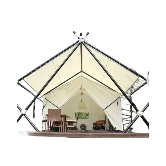 Sang trọng glamping phi cắm trại vải Safari khách sạn khu nghỉ mát lều với phòng tắm