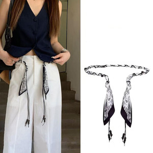 <span class=keywords><strong>Ceinture</strong></span> <span class=keywords><strong>tressée</strong></span> vintage bohème personnalisée pour <span class=keywords><strong>femme</strong></span> avec perles et pompons, accessoires pour robes et pantalons - Product Image 1