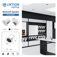 Système audio sans fil intelligent 220V pour plafond, avec commande via application Bluetooth, idéal pour salles d'exposition, galeries et points de vente - Fabrication OEM