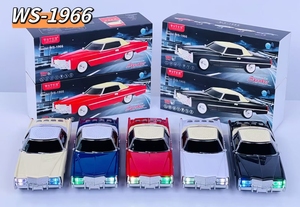 Radio FM portable sans fil <span class=keywords><strong>Bluetooth</strong></span> WS-1966 1500mAh, design de voiture classique Cadillac <span class=keywords><strong>vintage</strong></span>, haut-parleur de karaoké miniature pour fête de bureau, modèle de voiture - Product Image 4