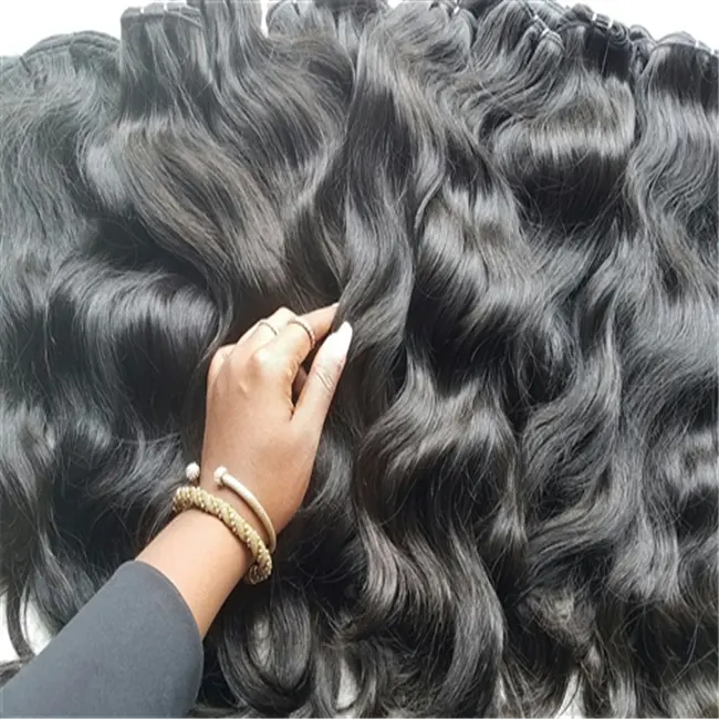 Wholesale Cuticle Aligned Hair From India,Virgin Indian Human Hair,Wavy Unprocessed Raw Indian Hair Bundles
