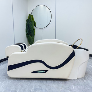 Lit de lavage de cheveux multifonctionnel réglable avec bac de lavage intégré pour salon de coiffure et spa capillaire - Product Image 5