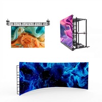 Светодиодный экран Muen P3.91 для помещений/улицы, 500x1000 мм, видеопанели, яркость 800 кд, гарантия 3 года, черный